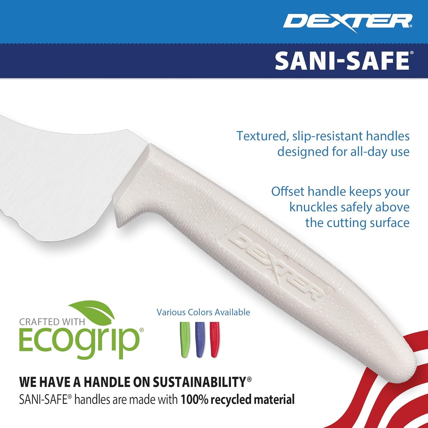 9” Scalloped Offset Sandwich Knife – High-Carbon Stainless Steel Blade, Slip-Resistant Handle, NSF Certified – Ideal for Bread, Subs, and Sandwich Prep – Made in the USA