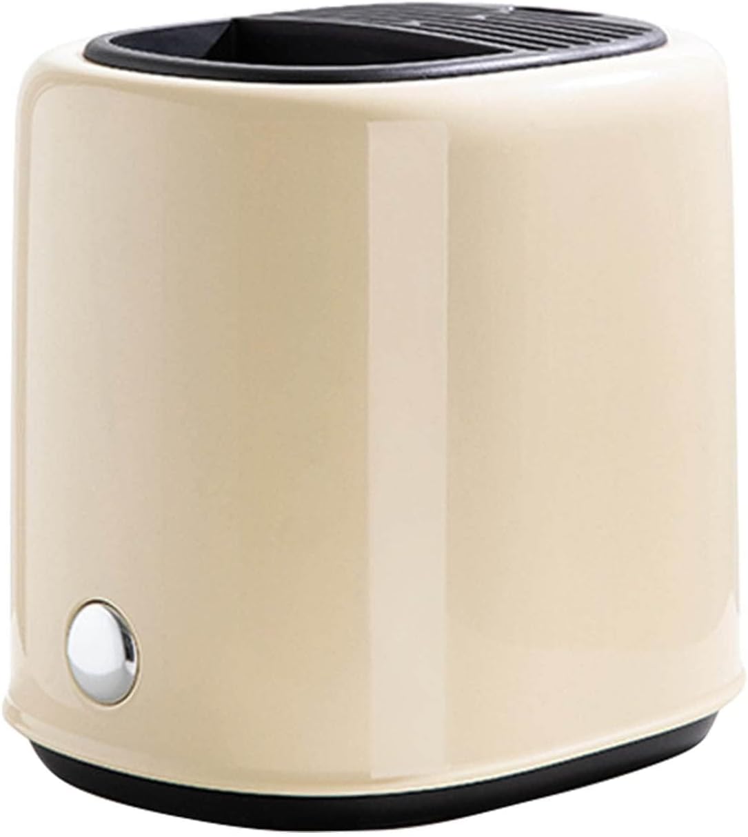 Utensil Holder, Knife Block Holder Knife Holder and Utensil Holder Kitchen Utensils Organizer Modern Round Knife Holder(Cream)
