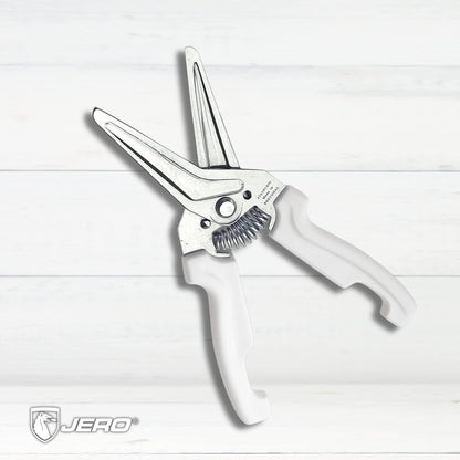 Spring Assisted Stainless Steel Kitchen Shears with Holder - Perfect Kitchen Scissors For Herbs, Floral Trimming, Crafting and Kitchen Use - Made In Portgual - Ideal Gift For Chef Or Butcher
