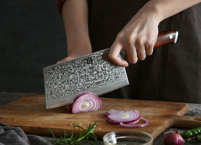 10 Inch Damascus Chef Knife Kitchen Knife Sharp Gyuto Knife Stainless Steel Fashion Professional Chef's Knife with Rosewood Handle