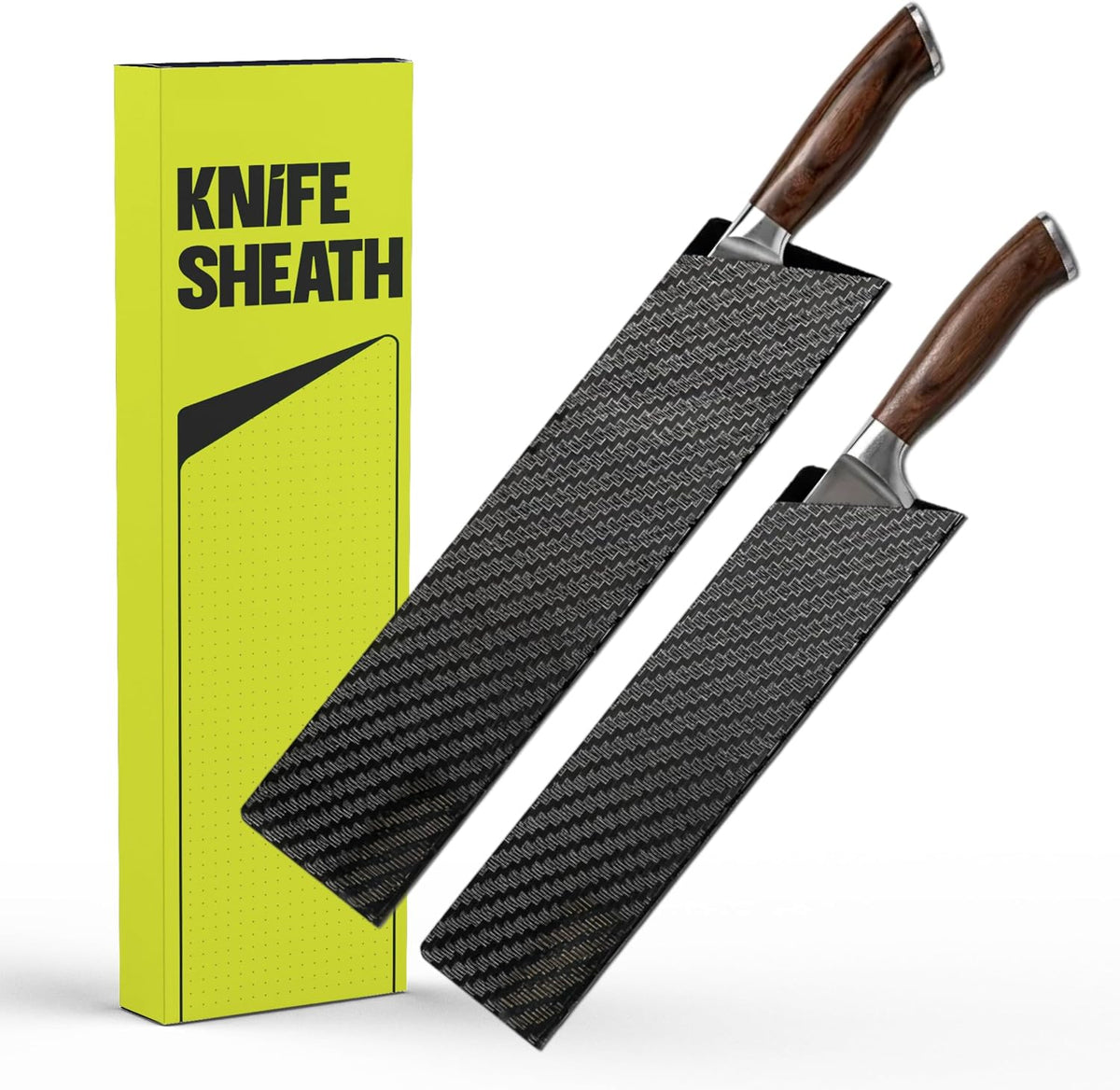 Premium Knife Sheaths for Kitchen Knives 4"-10" Sizes | Universal Knife Edge Guards Set - BPA-Free Knife Cover Guards | Non-toxic and Food Safe (5 Pcs)