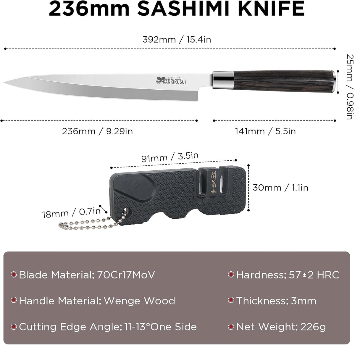 Paring Knife Damascus Forged, 3.9" Fruit Knife