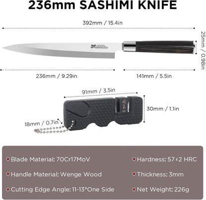 Paring Knife Damascus Forged, 3.9" Fruit Knife