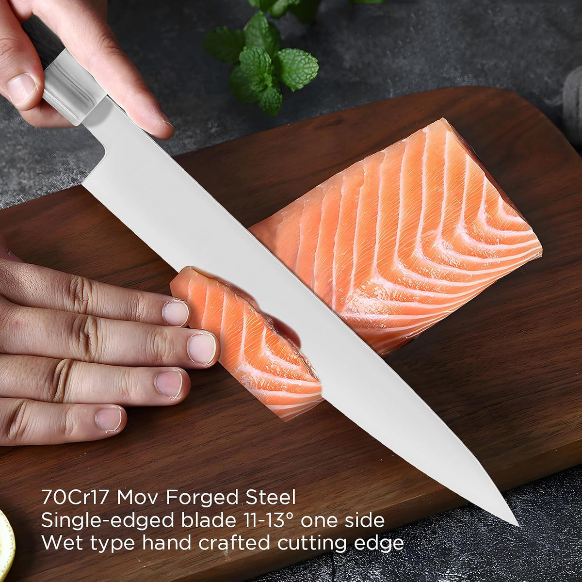 Paring Knife Damascus Forged, 3.9" Fruit Knife