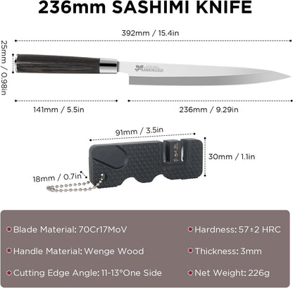 Paring Knife Damascus Forged, 3.9" Fruit Knife