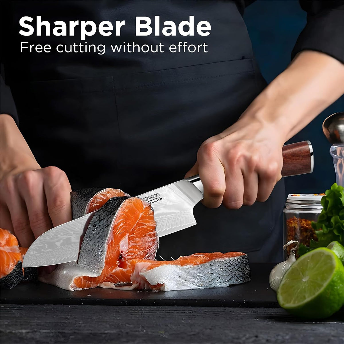 Paring Knife Damascus Forged, 3.9" Fruit Knife
