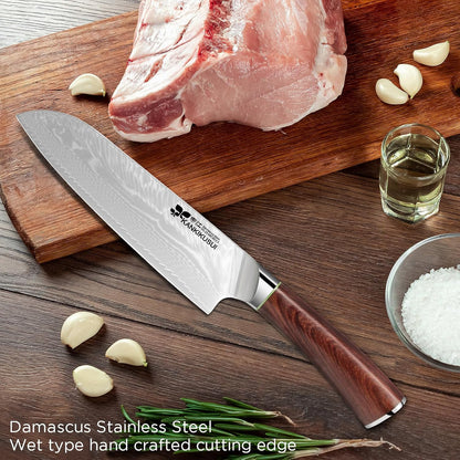 Paring Knife Damascus Forged, 3.9" Fruit Knife