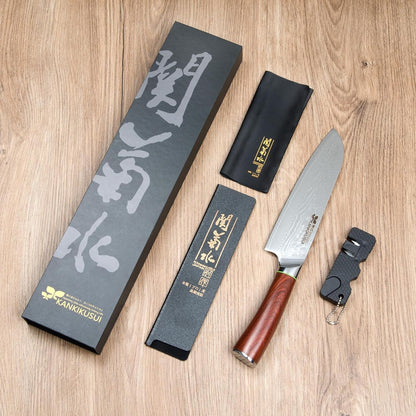 Paring Knife Damascus Forged, 3.9" Fruit Knife