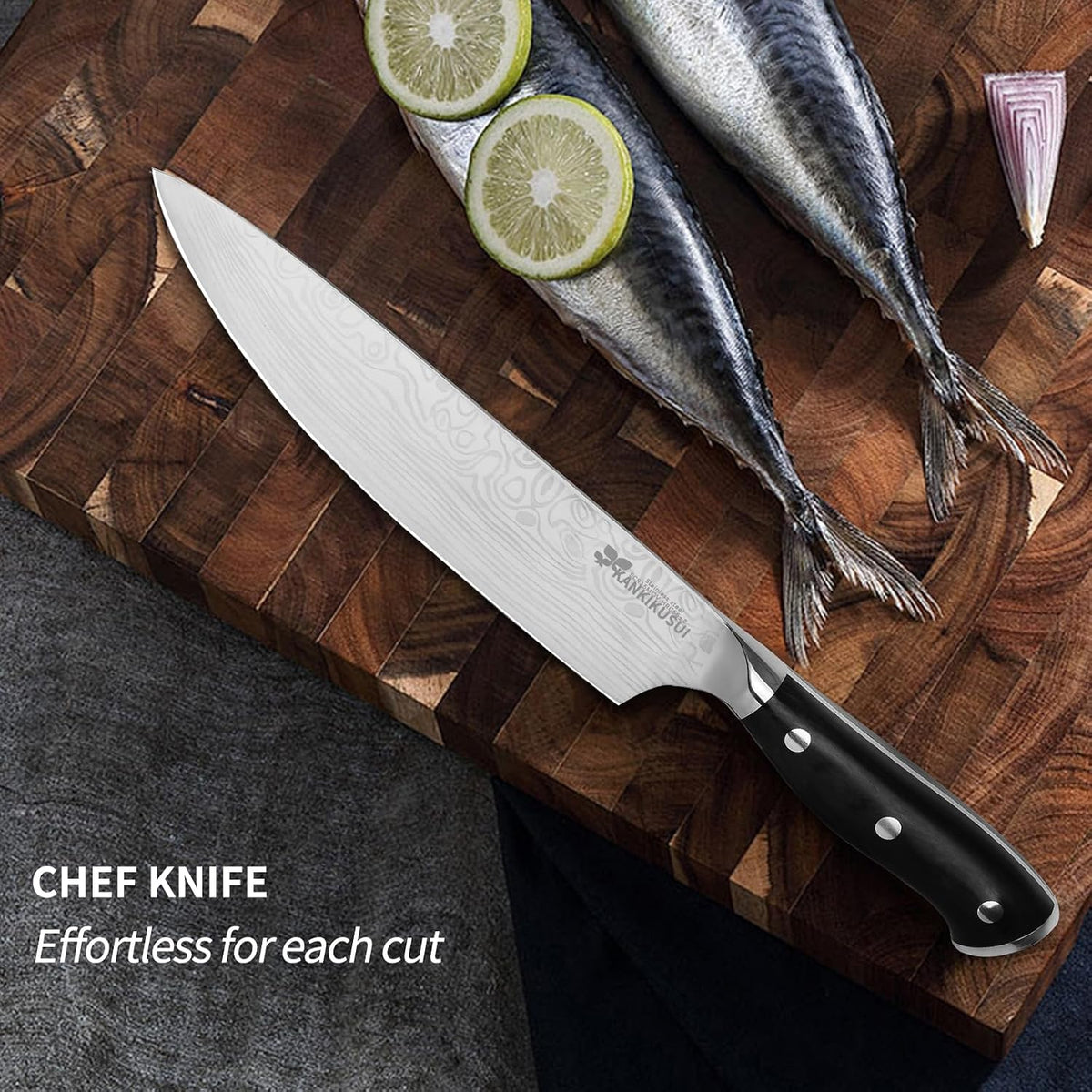 Paring Knife Damascus Forged, 3.9" Fruit Knife