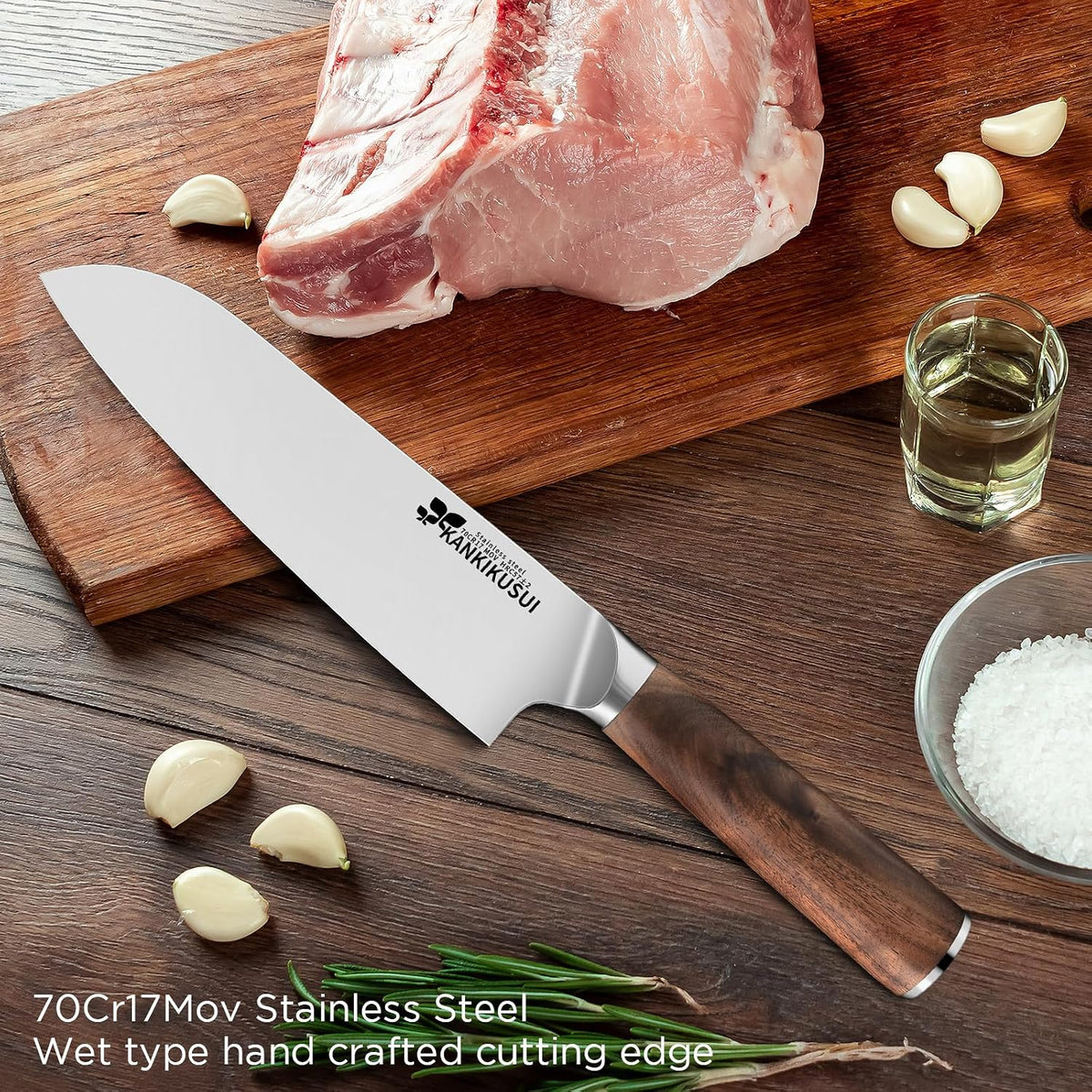 Paring Knife Damascus Forged, 3.9" Fruit Knife