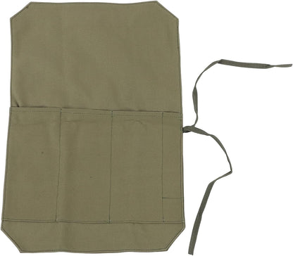 4 Slot Heavy Duty Knife Roll Bag, Portable and Durable 16A Canvas Knife for Chefs, Cooks and Culinary Students (Black)