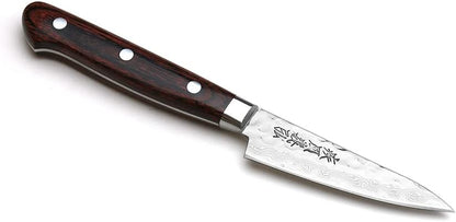 Yoshihiro VG10 16 Layer Hammered Damascus Stainless Steel Nakiri Vegetable Knife 6.5'' (165mm)