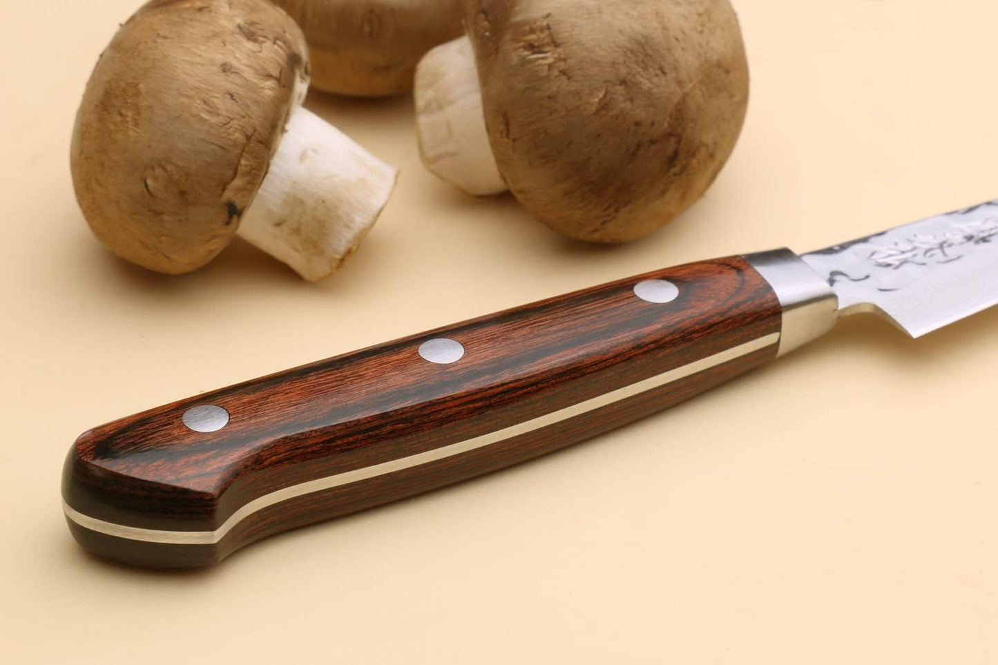 Yoshihiro VG10 16 Layer Hammered Damascus Stainless Steel Nakiri Vegetable Knife 6.5'' (165mm)