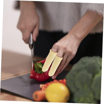 10pcs Cut Resistant Finger Cot Protectors Kitchen Carving Gardening DIY Crafts and More Durable Elastic Design for Enhanced Finger Safety