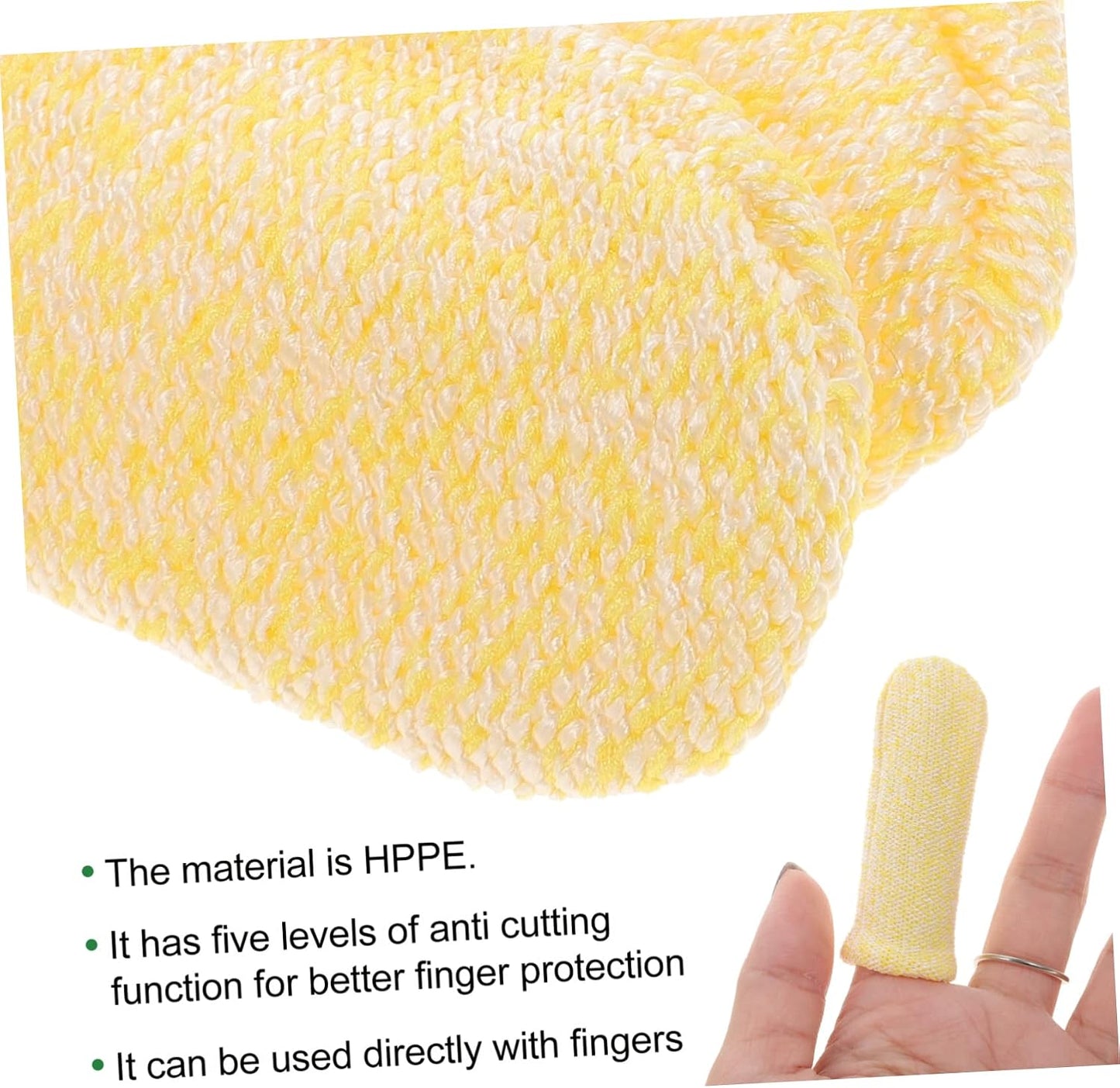 10pcs Cut Resistant Finger Cot Protectors Kitchen Carving Gardening DIY Crafts and More Durable Elastic Design for Enhanced Finger Safety