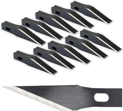 Precision Craft Knife Blades 11# Knife Blades Refill Hobby Art Blades Cutting Tool with Storage Case for Craft, Hobby, Scrapbooking, Stencil (100)