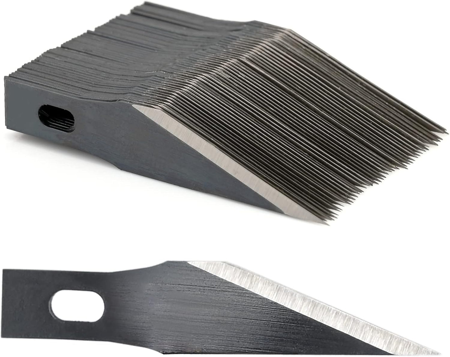 Precision Craft Knife Blades 11# Knife Blades Refill Hobby Art Blades Cutting Tool with Storage Case for Craft, Hobby, Scrapbooking, Stencil (100)