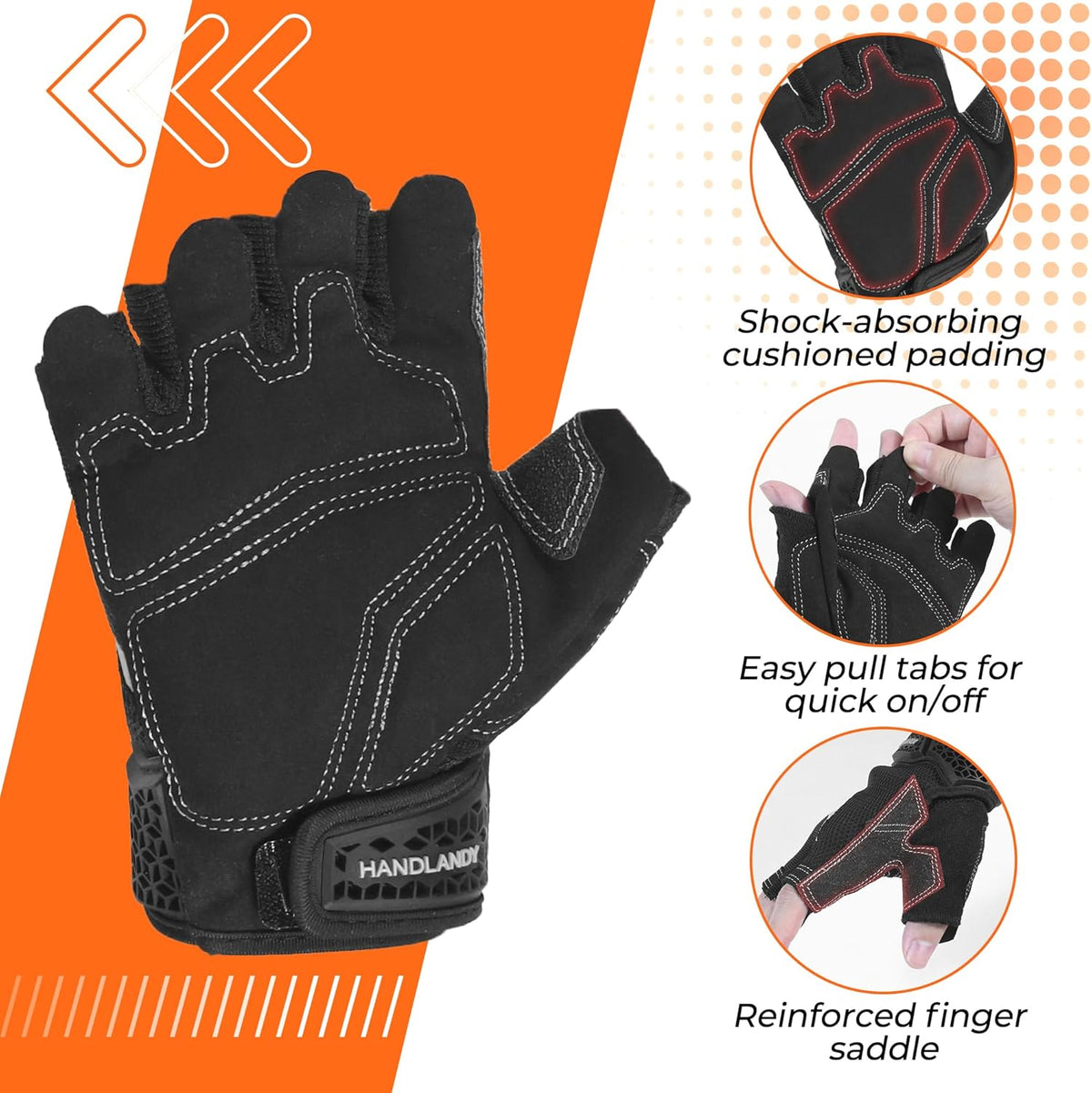 Fingerless Work Gloves for Men Utility Padded Half Finger Driving Working Gloves (Large, Green)
