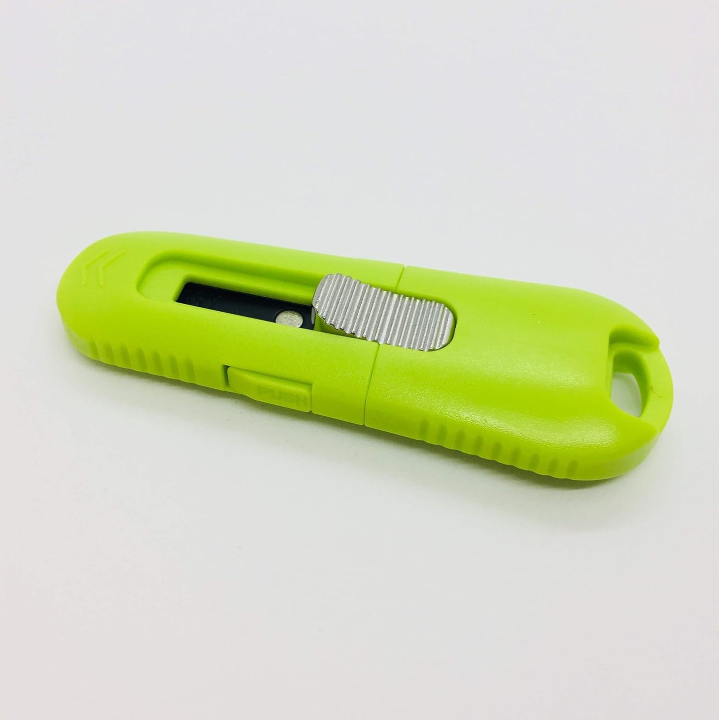 Box Cutter Retractable Blade, Safety Corrugated Cardboard Cutter Knife [Non-Stick Fluorine Coating Blade], Made in JAPAN, Green (DC-30F-1)