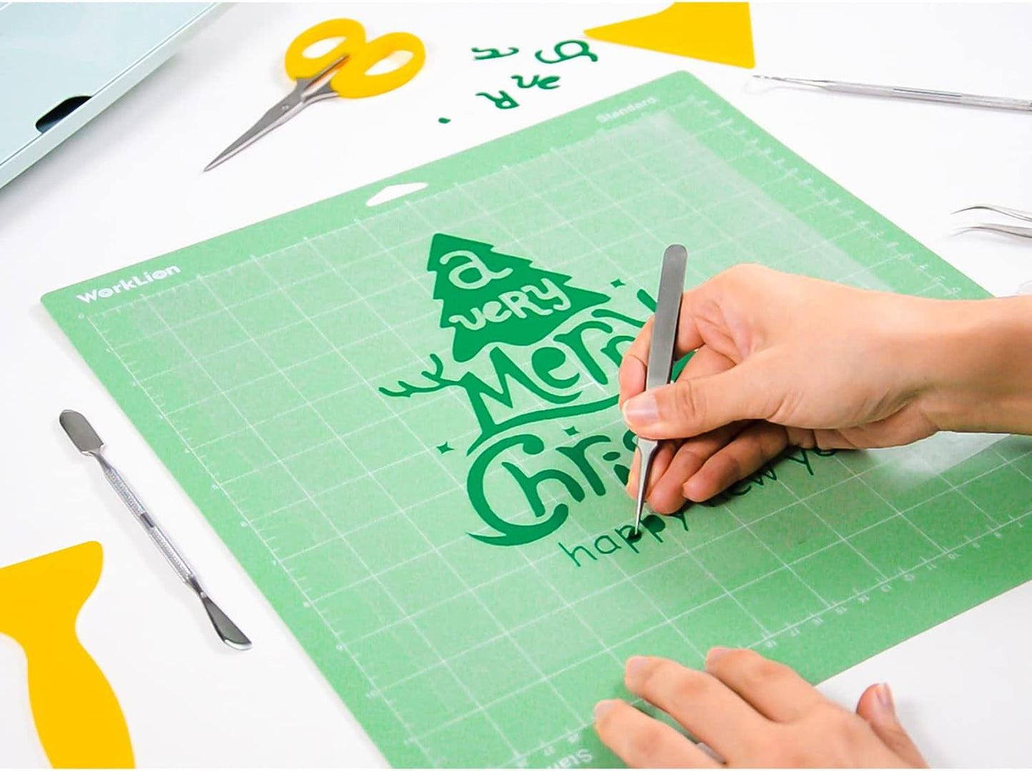 Cutting Mat 12x12 Compatible with Maker/Maker 3/Maker 4/Air 2/Explore 3/4, Variety Sticky（Standard,Light,Strong) Vinyl Mat(6Pack)
