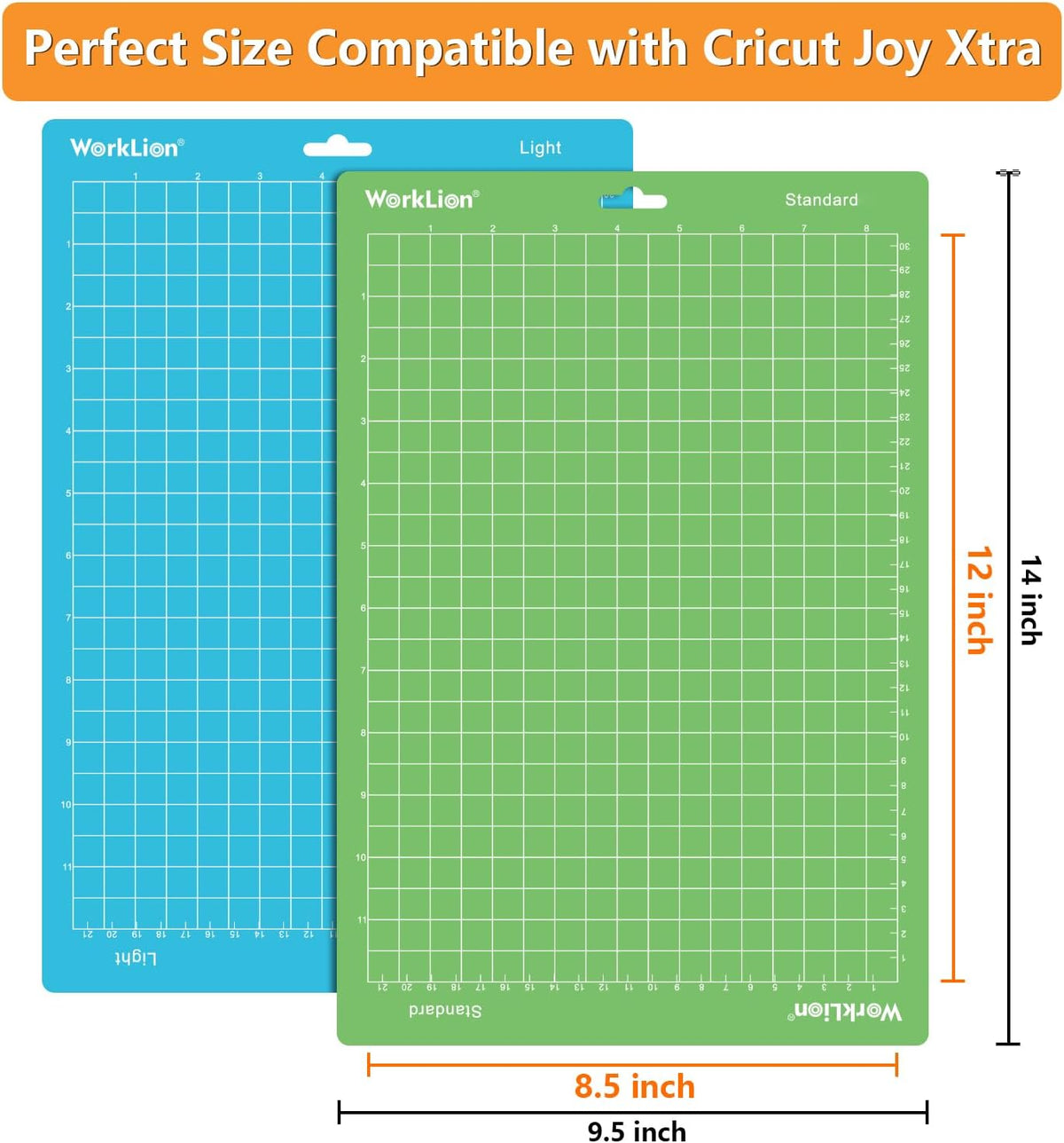 Cutting Mat 12x12 Compatible with Maker/Maker 3/Maker 4/Air 2/Explore 3/4, Variety Sticky（Standard,Light,Strong) Vinyl Mat(6Pack)