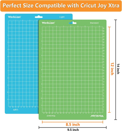 Cutting Mat 12x12 Compatible with Maker/Maker 3/Maker 4/Air 2/Explore 3/4, Variety Sticky（Standard,Light,Strong) Vinyl Mat(6Pack)