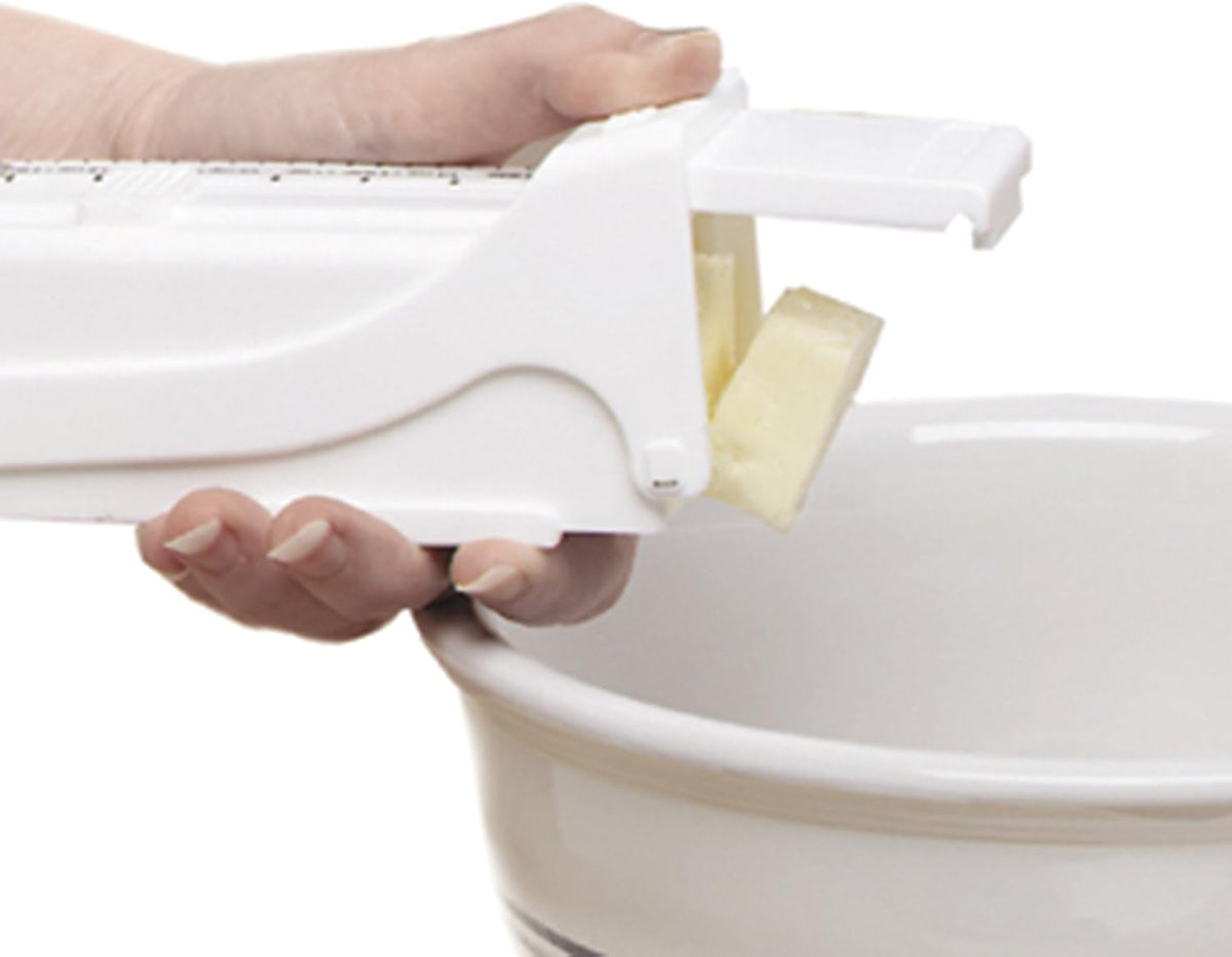 Buttermate Butter Cutter Slicer, Measure Dispense & Keep Butter | Cut Butter In One Click | One Stick Capacity | Adjustable Measuring & Slicing | Stores the Butter After Using | Baking Gadget