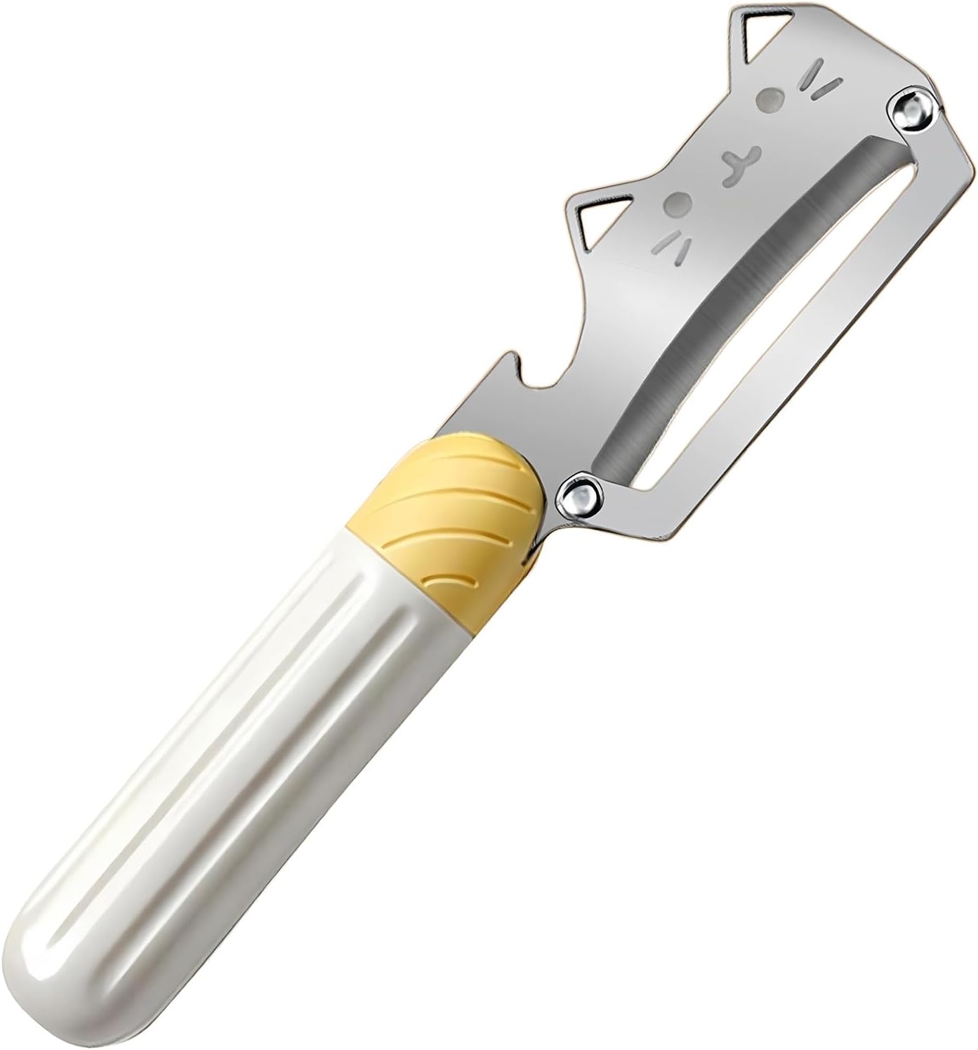 Vegetable Peeler Ergonomic Handle stainless steel Blade for Potato | Thickened Sharp Stainless Blade,Non-Slip Handle,Built-in Bottle Opener,Apple Pumpkin Peelers for Kitchen,Dishwasher Safe