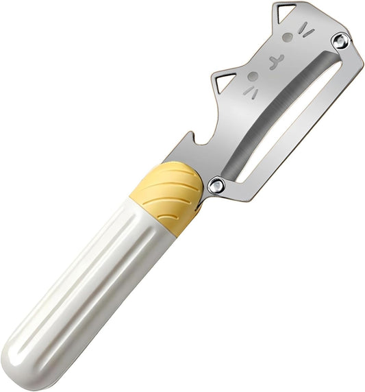 Vegetable Peeler Ergonomic Handle stainless steel Blade for Potato | Thickened Sharp Stainless Blade,Non-Slip Handle,Built-in Bottle Opener,Apple Pumpkin Peelers for Kitchen,Dishwasher Safe