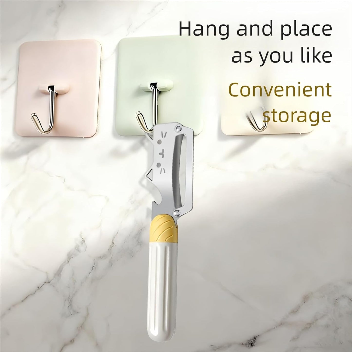 Vegetable Peeler Ergonomic Handle stainless steel Blade for Potato | Thickened Sharp Stainless Blade,Non-Slip Handle,Built-in Bottle Opener,Apple Pumpkin Peelers for Kitchen,Dishwasher Safe