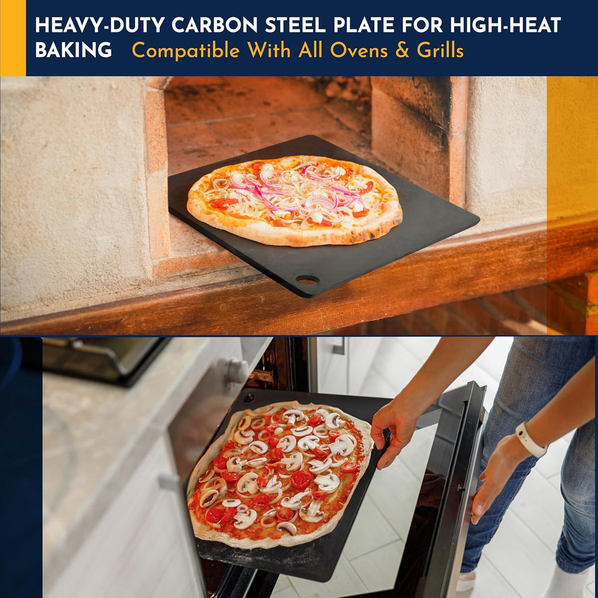 Wooden Pizza Peel 16 Inch Board with Engraved Sizes - Multi-Purpose Bamboo Pizza Cutting Board, Wood Pizza Peel, Pizza Spatula Paddle, and Serving Board with Size and Cutting Guide