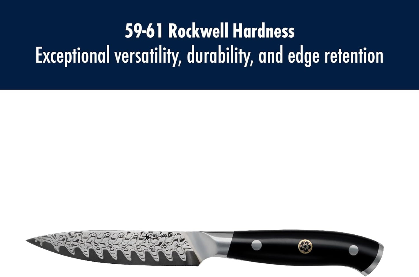 Compass Damascus 4-inch Damascus Paring Knife