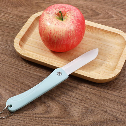 Portable Ceramic Paring Knife Paring Knives Set of 3 Fruit and Vegetable Knife Folding Knife Kitchen Knife For Daily Use Handy Fruit Knife for Picnic Travel Camping Outdoor Activities