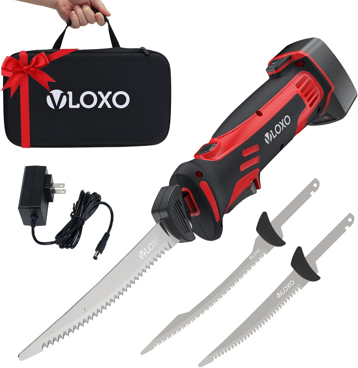 Electric Fillet Knife for fish with 2 Stainless Steel Blades