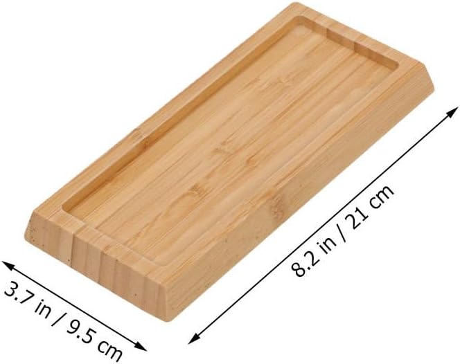 Bamboo Whetstone Anti-Slip Base 8.27 Inch Non-Slip Sharpening Stone Holder Stable Knife Sharpener Support for Kitchen Use