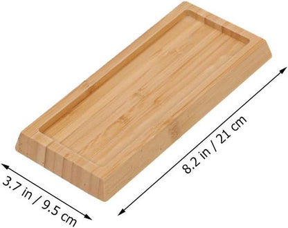 Bamboo Whetstone Anti-Slip Base 8.27 Inch Non-Slip Sharpening Stone Holder Stable Knife Sharpener Support for Kitchen Use