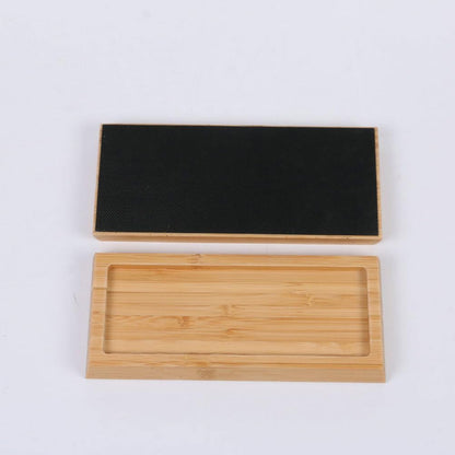 Bamboo Whetstone Anti-Slip Base 8.27 Inch Non-Slip Sharpening Stone Holder Stable Knife Sharpener Support for Kitchen Use