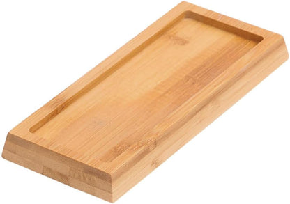 Bamboo Whetstone Anti-Slip Base 8.27 Inch Non-Slip Sharpening Stone Holder Stable Knife Sharpener Support for Kitchen Use