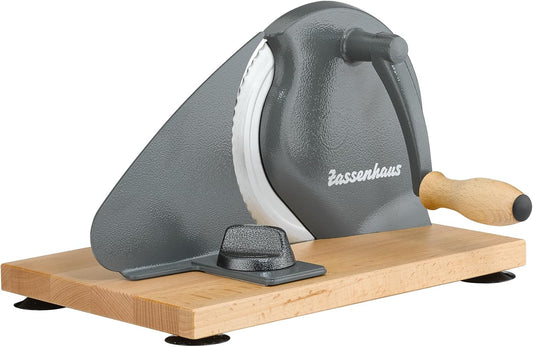 Original Classic Adjustable Bread Slicer for Uniform Slices - Bread Slicer for Homemade Bread - 18/8 Stainless Steel Blade Sourdough Cutter - Gray, 11.75" x 8"