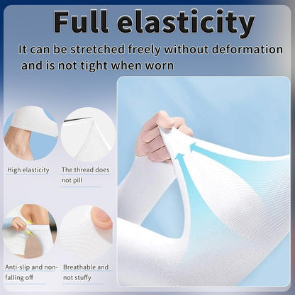 Cooling Arm Sleeves for Men Women,Sun Protection UPF 50+ Breathable Elastic Sport Sleeves with Thumb Hole