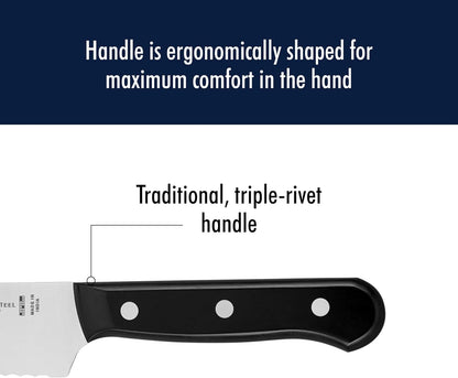 Silvercap Razor-Sharp 8-inch Bread Knife, Cake Knife, German Engineered Informed by 100+ Years of Mastery, Black