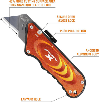 Turboknife X Utility Knife 33-134, Blue