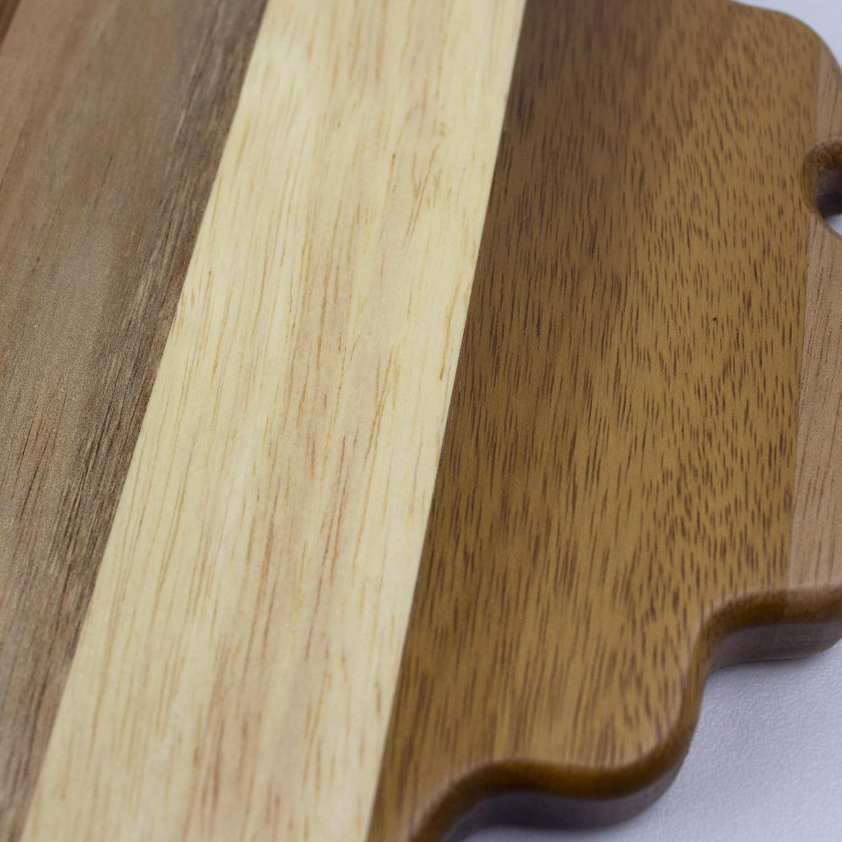 Rock & Branch Shiplap Michigan State Shaped Wood Cutting Board | State charcuterie board with a rustic shiplap look. Knife-friendly surface for food prep. Hang tie for wall display.