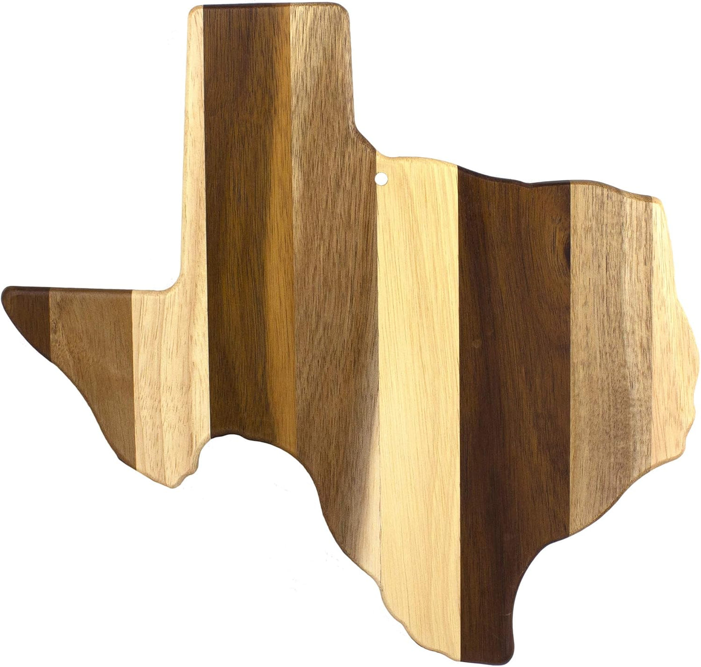 Rock & Branch Shiplap Michigan State Shaped Wood Cutting Board | State charcuterie board with a rustic shiplap look. Knife-friendly surface for food prep. Hang tie for wall display.