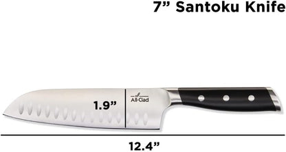 Forged German Stainless Steel Santoku Knife ,7 inch