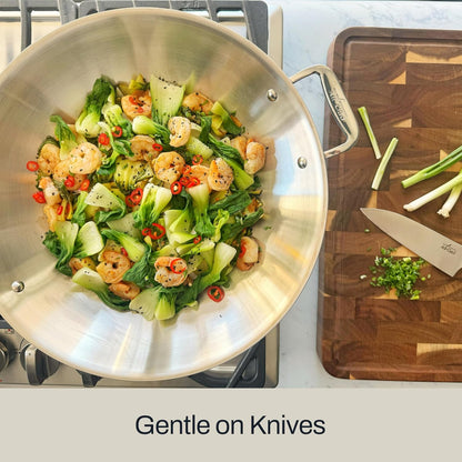 Forged German Stainless Steel Santoku Knife ,7 inch