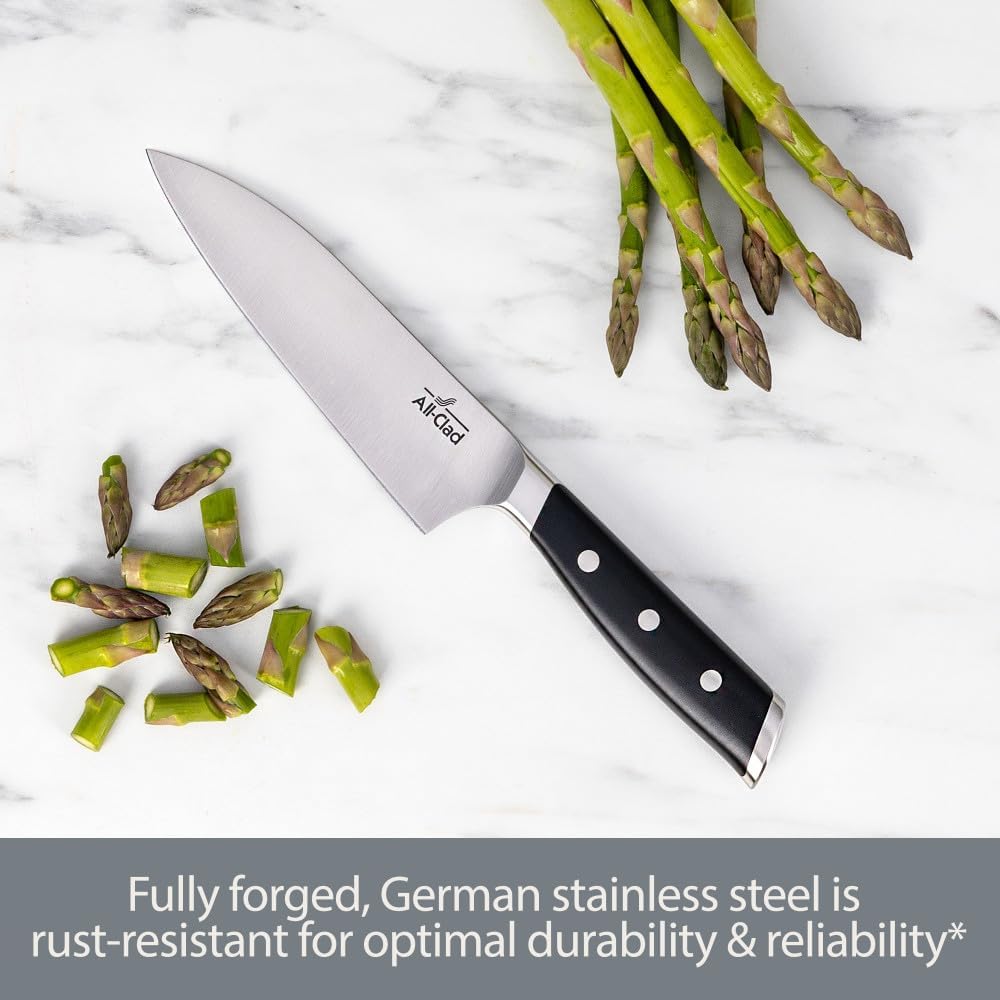 Forged German Stainless Steel Santoku Knife ,7 inch