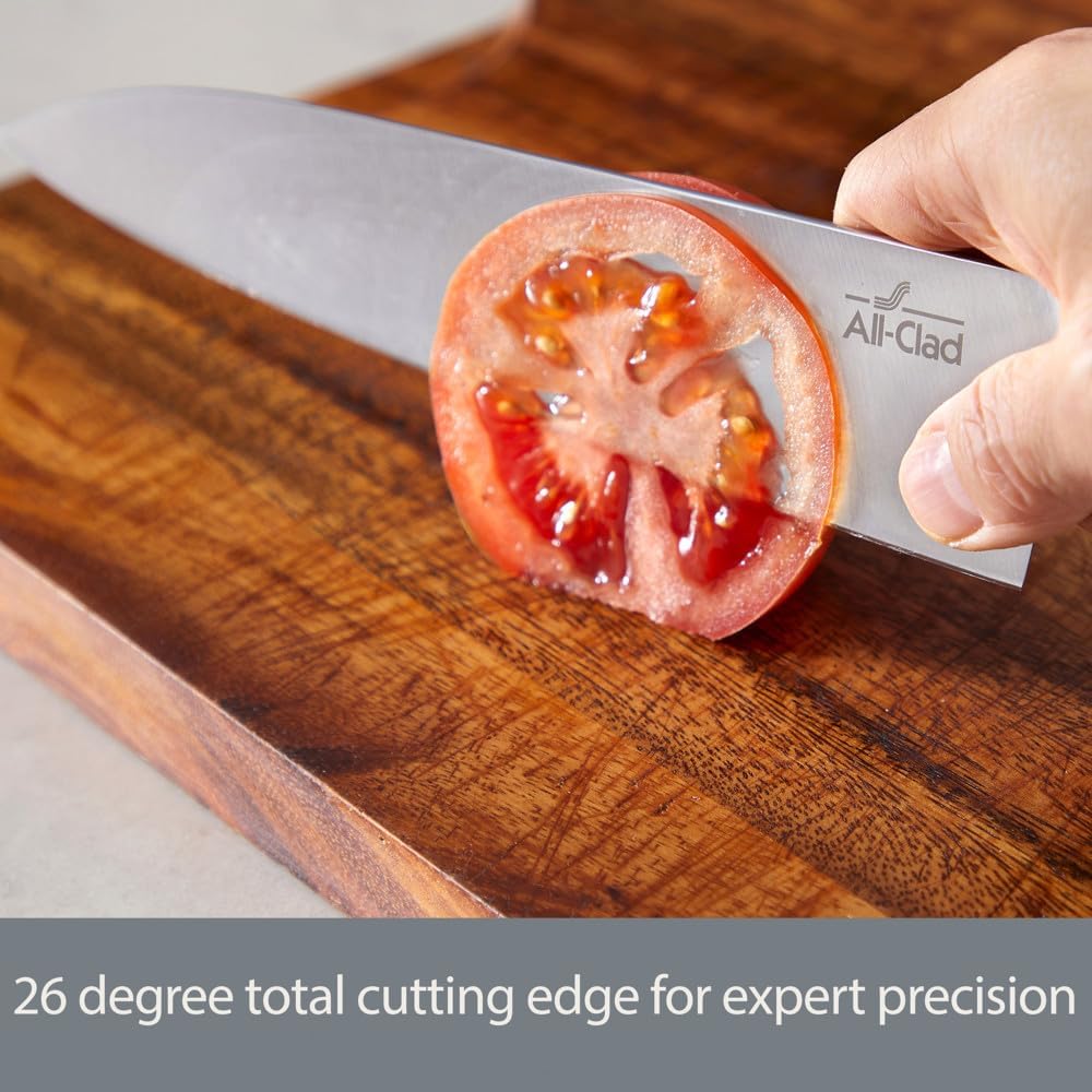Forged German Stainless Steel Santoku Knife ,7 inch