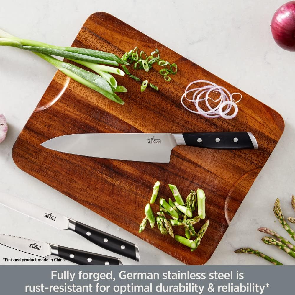 Forged German Stainless Steel Santoku Knife ,7 inch