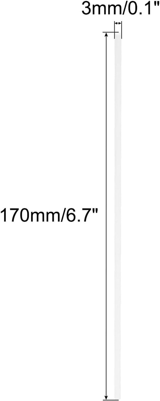 95% Alumina Ceramic Rod Solid Cylinder Whetstone 3mmx175mm Sharpening for Knives Scissors